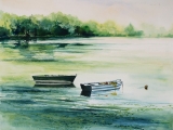 Dawn over the lake, Kastoria 38.5x29
